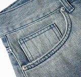 Stamp Pocket Balloon Wide Denim Pants