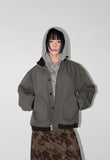 HIDDEN BUTTON TANKER JACKET