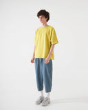 public banding wide denim pants