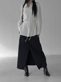 Cashmere wool diagonal knit vest