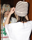 BUTTON STRIPE BEANIE