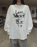 Lost printing loose fit long sleeves