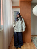 Auburn High-Neck Cotton Hood Bomber Jacket