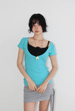 DEEP V-NECK TEE