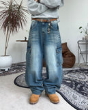 Shiroen Balloon Cargo Denim Pants