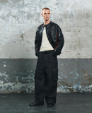 OBLIQUE PATCH DENIM PANTS