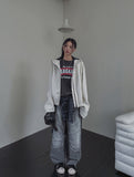 Inport Rivet Balloon Denim Pants