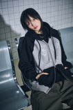 [2-WAY] Star & Sun raglan hood zip-up