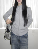 Doming High-Neck Hood Zip-Up
