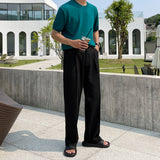 Rump Linen One-Tuck Wide Pants