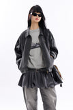 Scaddan pigment zip-up work jacket