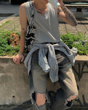 Jeep layered sleeveless