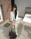 Havel Button V-Neck Long Sleeve T-Shirt