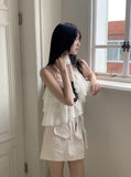Hawkin cargo banding mini skirt