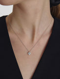Essence Silver (W) Moissanite Primrose Necklace