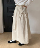 Dinku Banding Ribbon Long Skirt