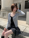 Muel Daily U-Neck Long Sleeve Slim Cardigan