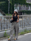 Stitch Balloon Track Nylon Pants