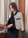 Ent Tweed Color Matching Short Jacket