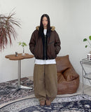 Dust wax coated padded jumper