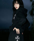 DOT CROSS LACE Hoodie