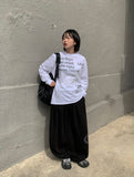 [Unisex] Bits Lettering Over Long Sleeve Tee