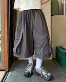[unisex] Golit Rivet Nylon Banding Cargo Bermuda Pants