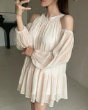 Keron Chiffon Off Shoulder Mini One Piece