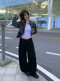 Teto Cargo Carpenter Cotton Wide Pants