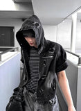 Cray Denim Short Sleeve Hood Jacket