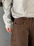 Fitfree Rivet Stitch Wide Pants