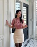 Miato brushed H-line skirt