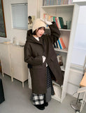 Noriko Hood Quilting Long Coat