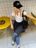 TARTAN CHECK PLEATS SK