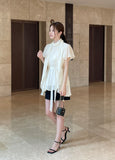 Hens Halter Tie Chiffon Blouse (Belt set)