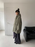 Reget Hood Long Bomber Jacket