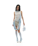 Draped Pumpkin Shorts