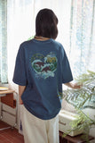 Dolphin Hearts Pigment Short Sleeve Tee