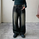 Stott washed black denim pants