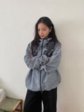 Puke Color Matching Hood Windbreaker