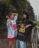 88 Sporty Metal Jersey Short Sleeve T-shirt