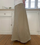 Rekil Cotton Fringe Long Skirt