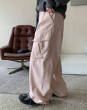 [unisex] Jubilo diagonal incision washing cargo pants