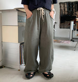 [unisex] Hupin Linen Banding Balloon Pants - Linen 100