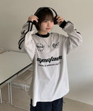 [unisex] Tikopi Lettering Over Long Sleeve Tee