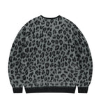 LEOPARD HAIRY KNIT CARDIGAN