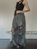 River Dirty Damage Balloon Denim Pants