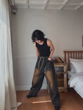Poco Carpenter Washing Balloon Denim Pants