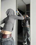 Swan Hood Wrap T-shirt