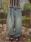Swen Hand Washing Balloon Denim Pants